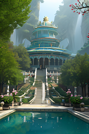 真实细腻的中国天空水晶宫