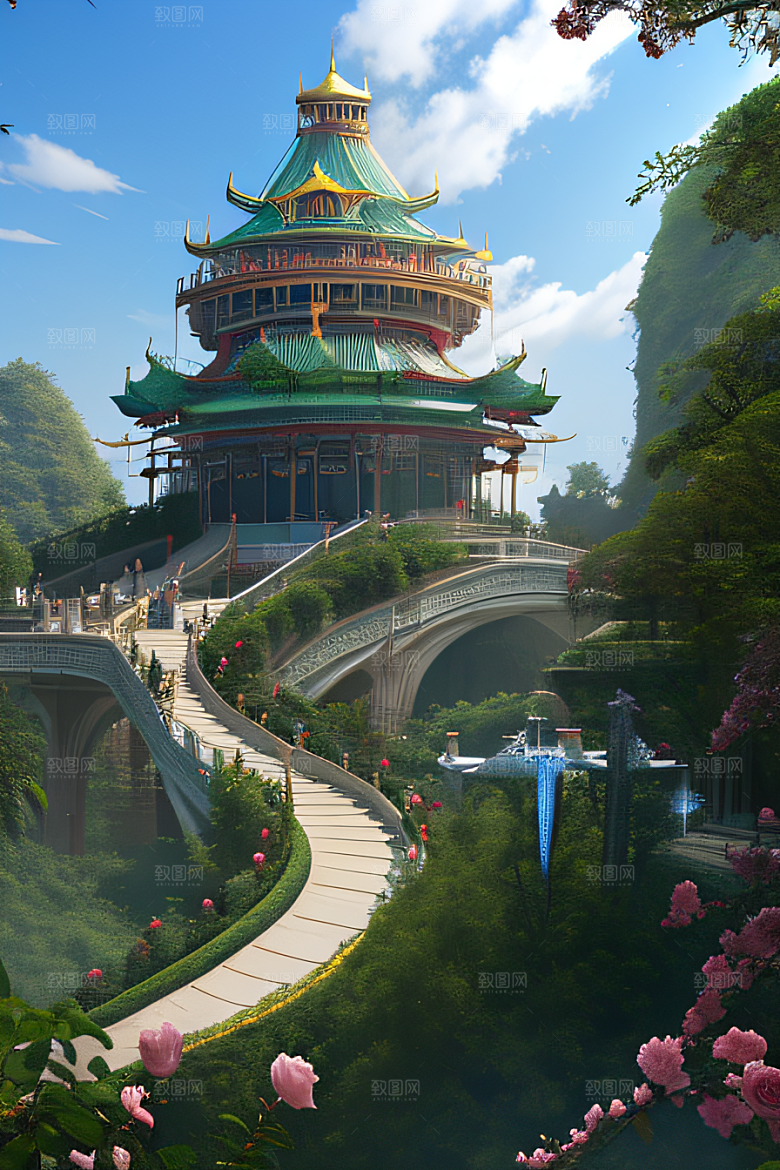 真实细腻的中国天空水晶宫