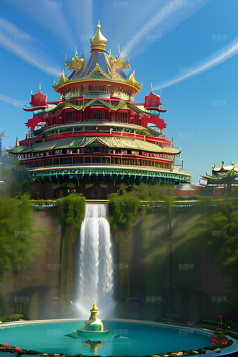 真实细腻的中国天空水晶宫