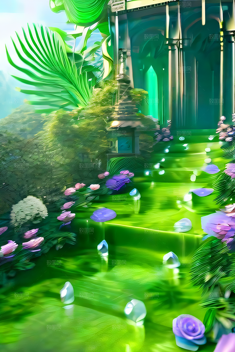 美丽浮华的天空水晶宫