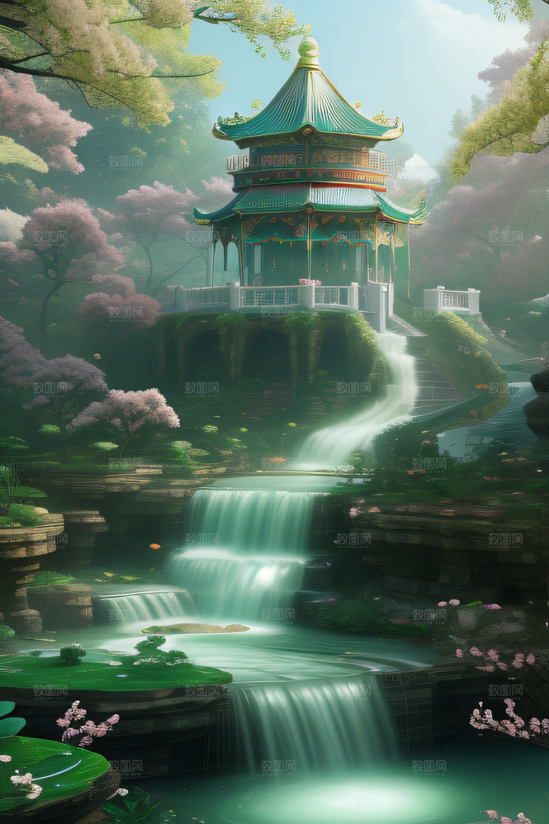美丽浮华的天空水晶宫
