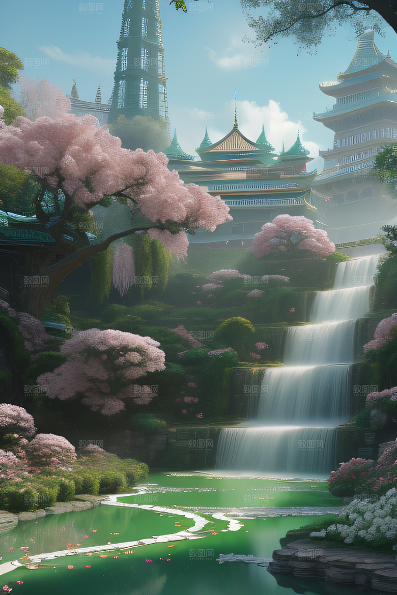 美丽浮华的天空水晶宫