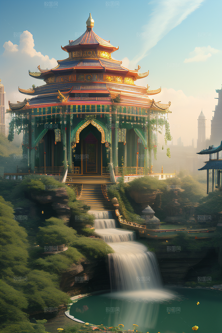 真实细腻的中国天空水晶宫