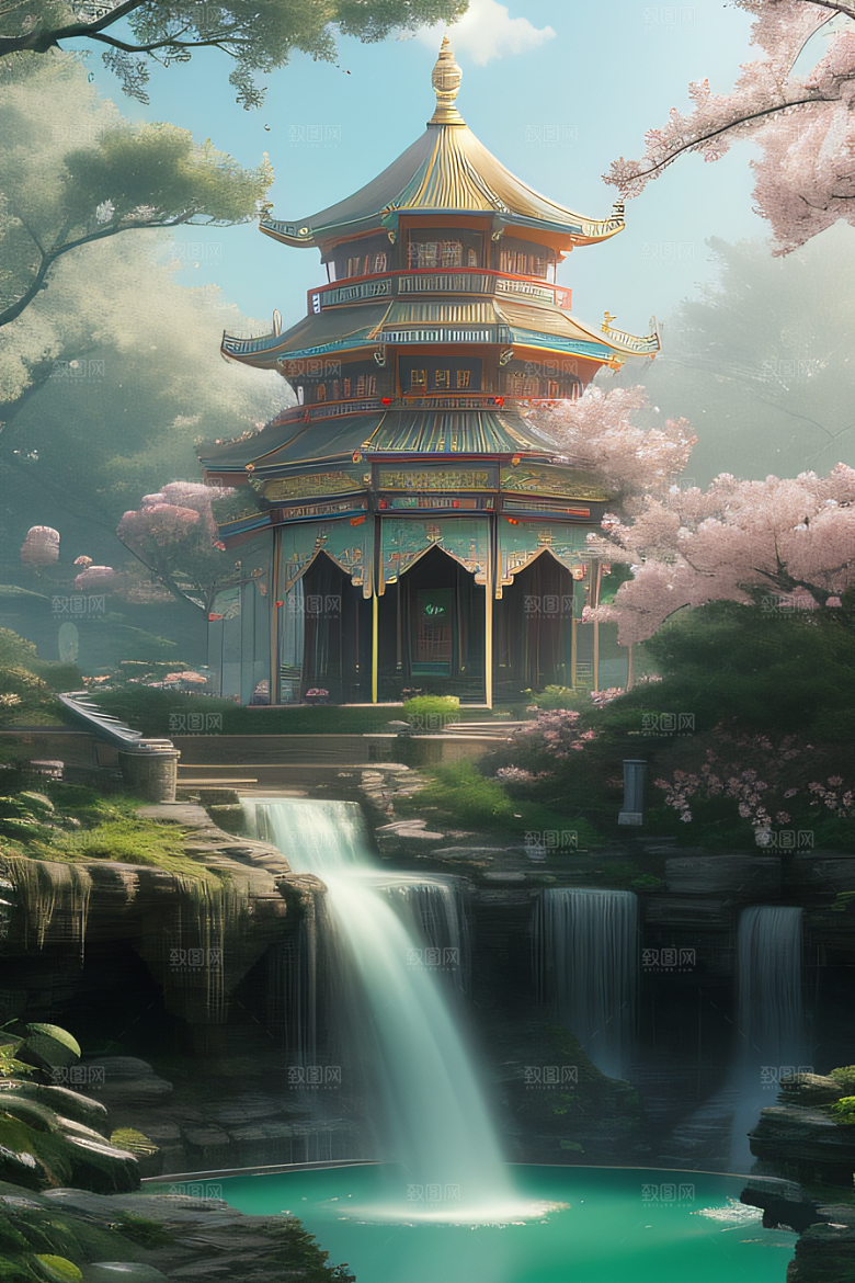 天空中绽放的超写实水晶宫