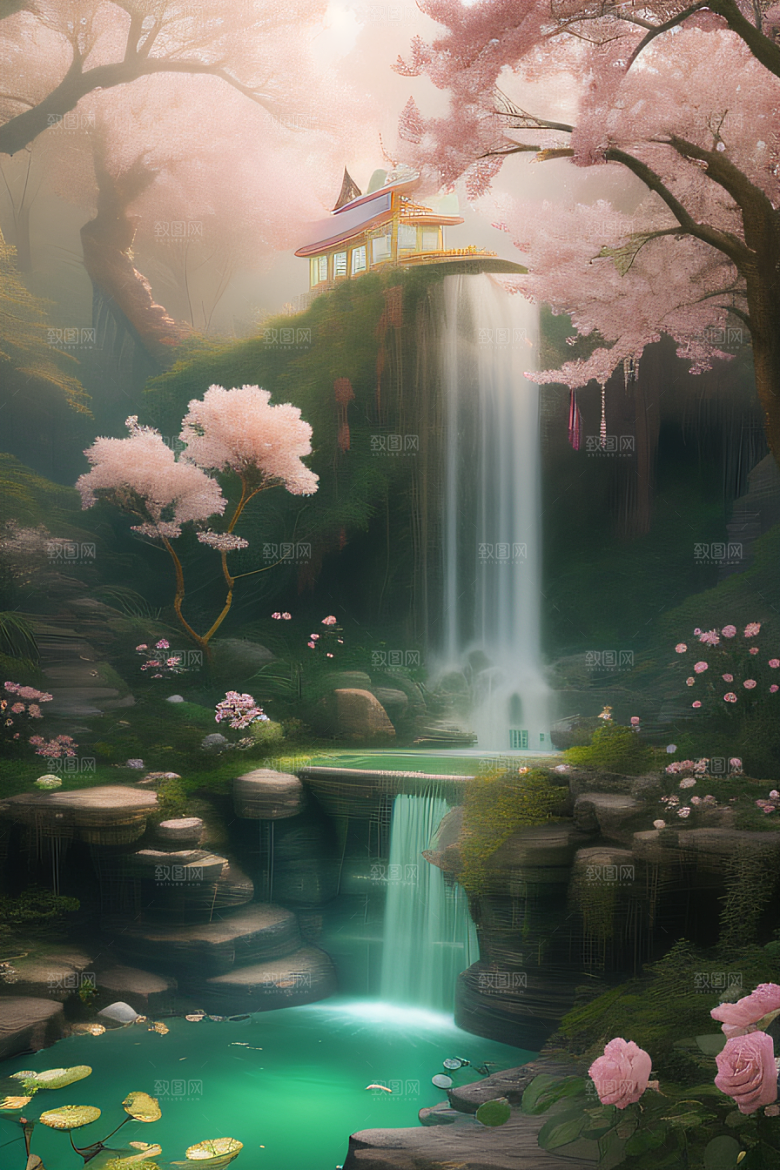 天空中绽放的超写实水晶宫