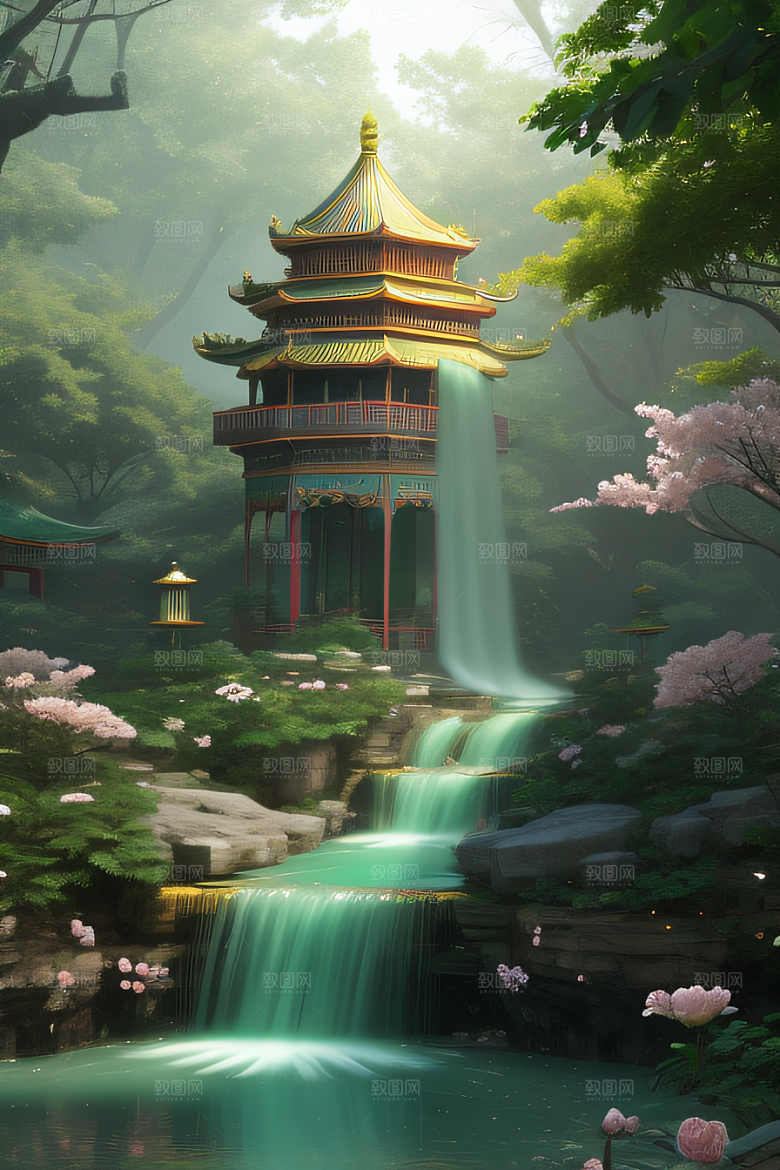 天空中绽放的超写实水晶宫