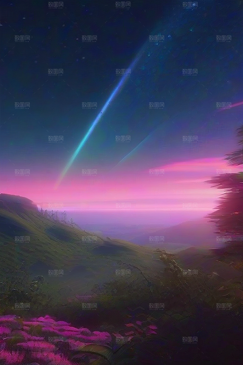 吉卜力风格的夏夜之梦