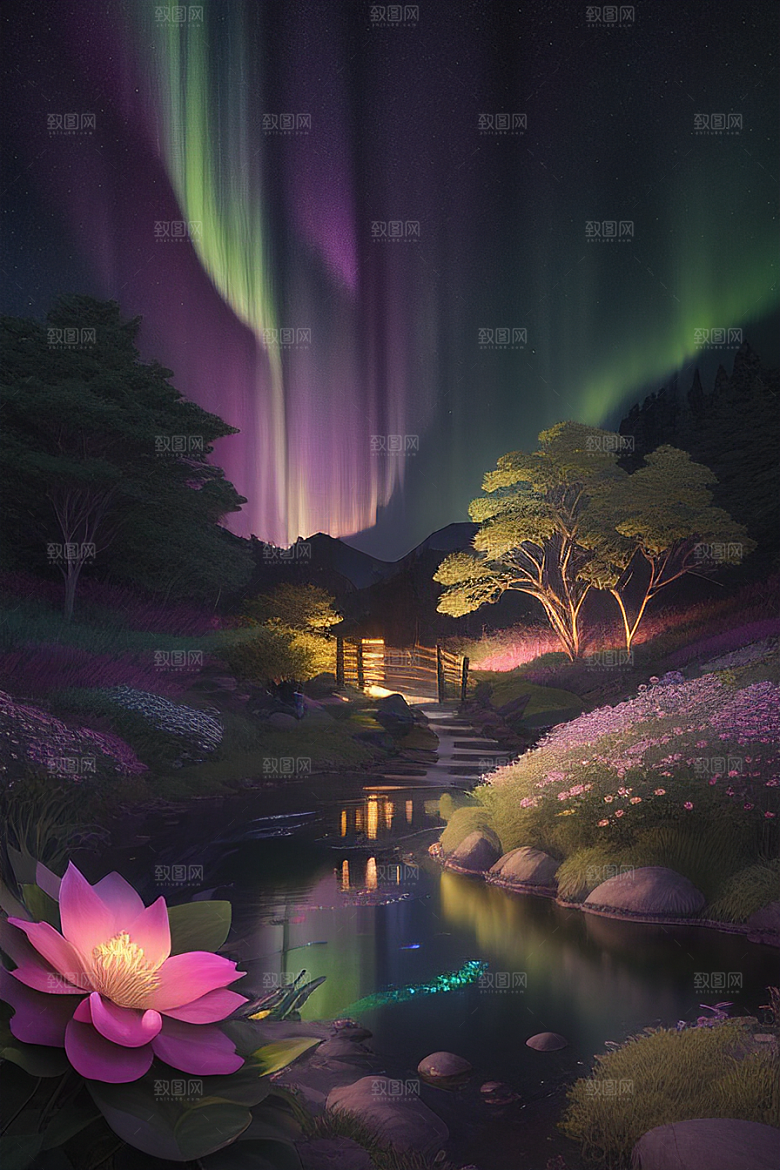 远山连绵壮丽的丘陵在遥远的地平线上