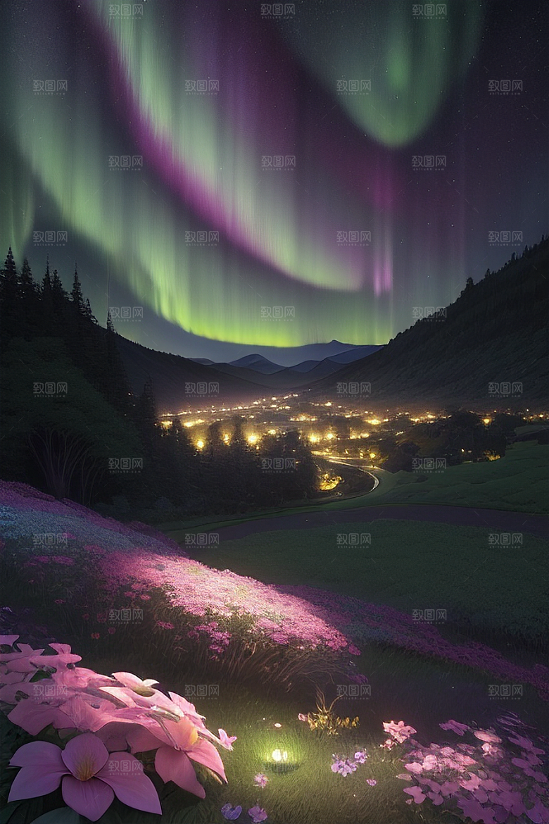 吉卜力风格的夏夜之梦