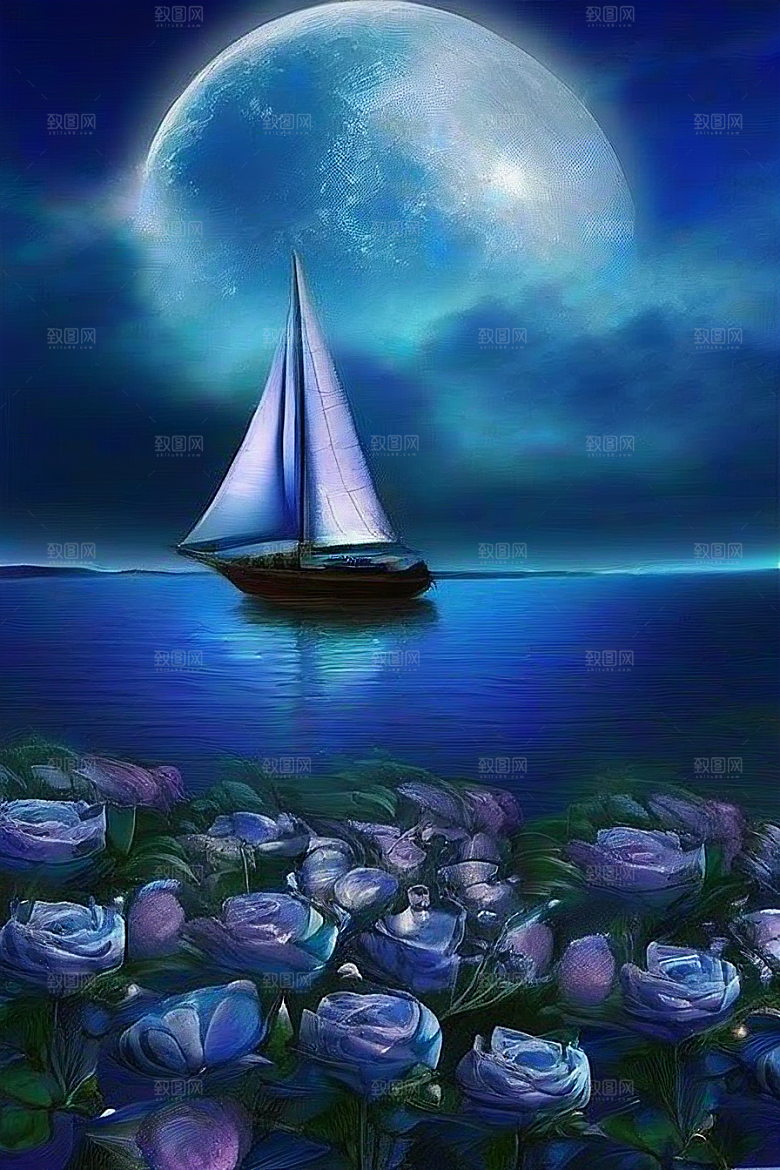 深海中的巨大玫瑰花