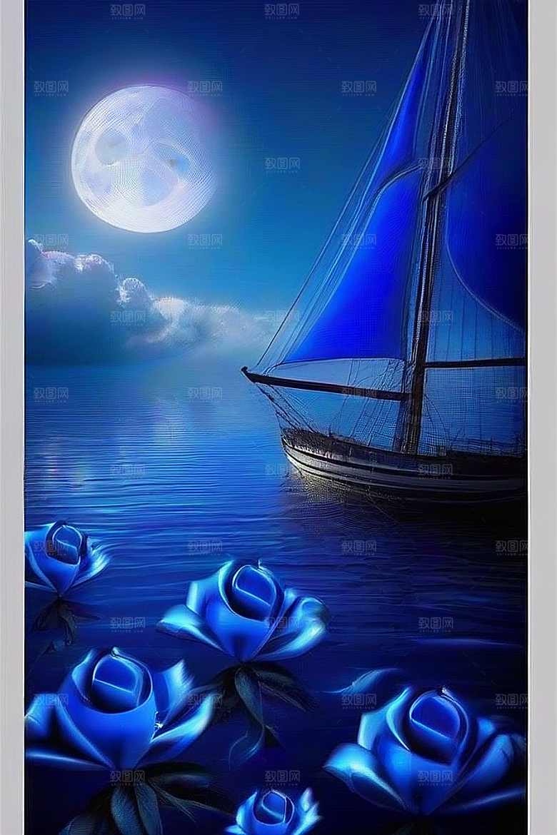 深海中的巨大玫瑰花