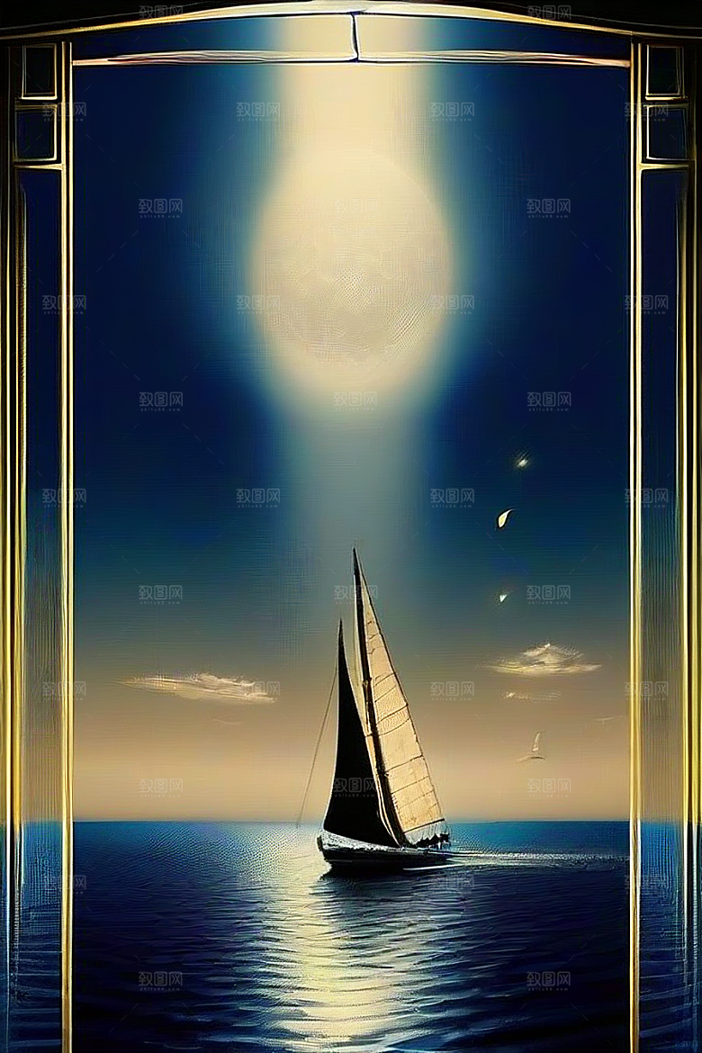 美丽的蓝色仙境画面