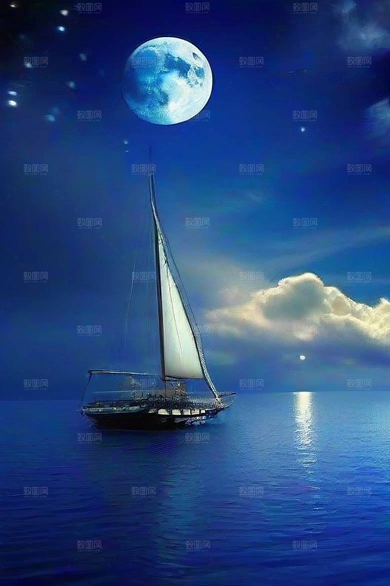 深海中的蓝色梦境