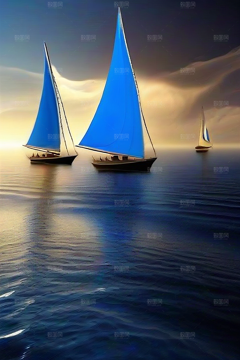 深海中的蓝色梦境