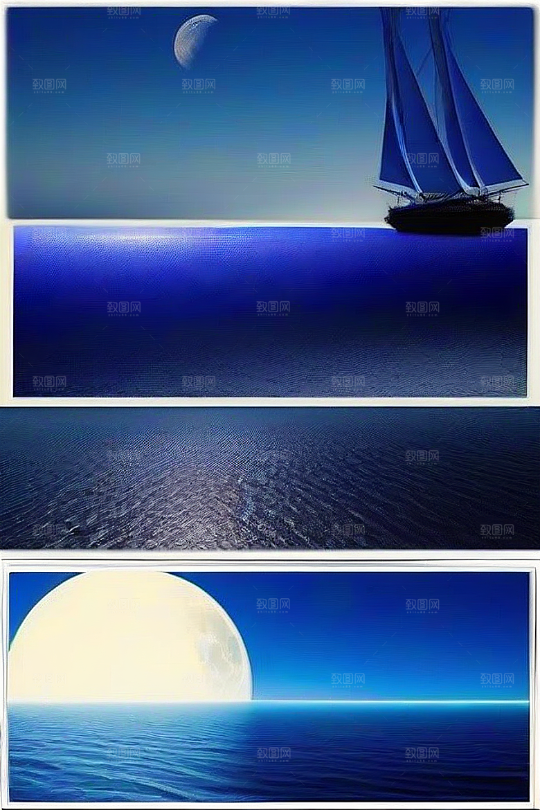 深海中的蓝色梦境