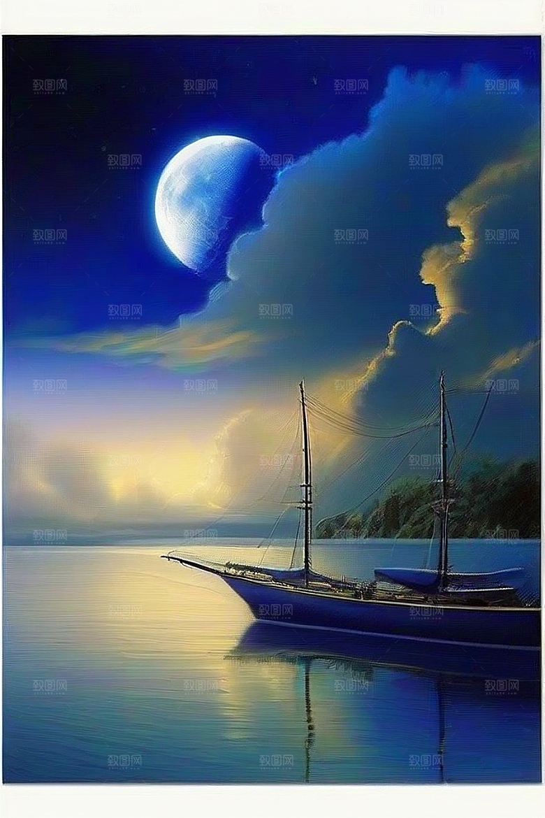 深海中的蓝色梦境