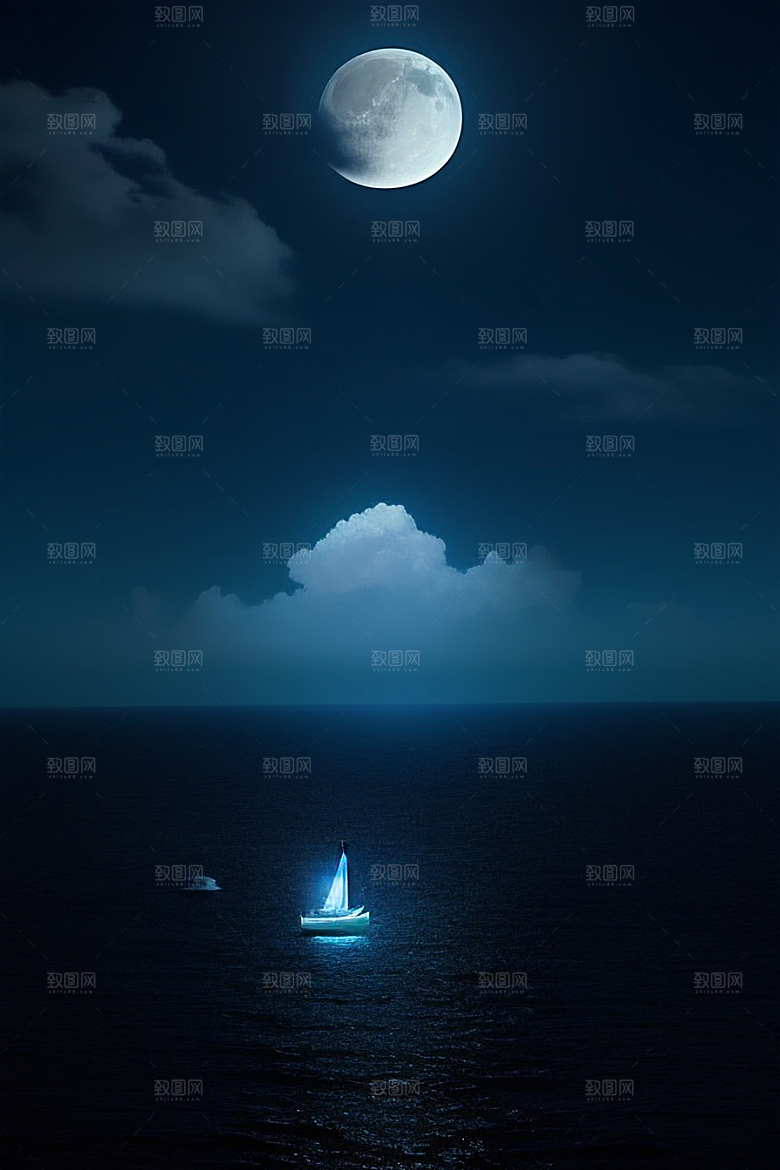 美丽的蓝色仙境画面