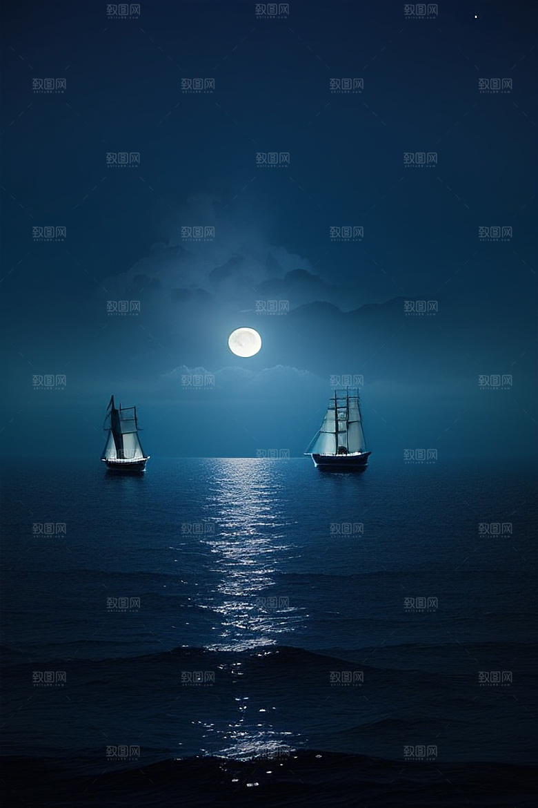 美丽的蓝色仙境画面