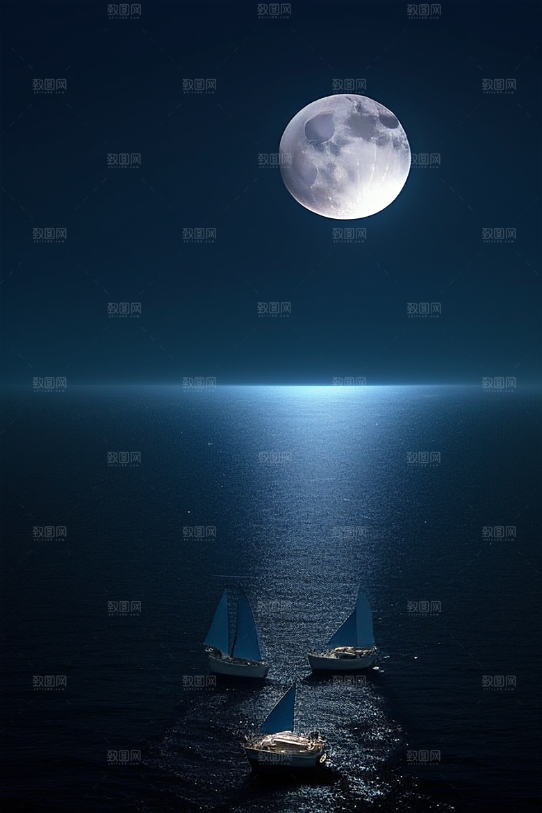 美丽的蓝色仙境画面