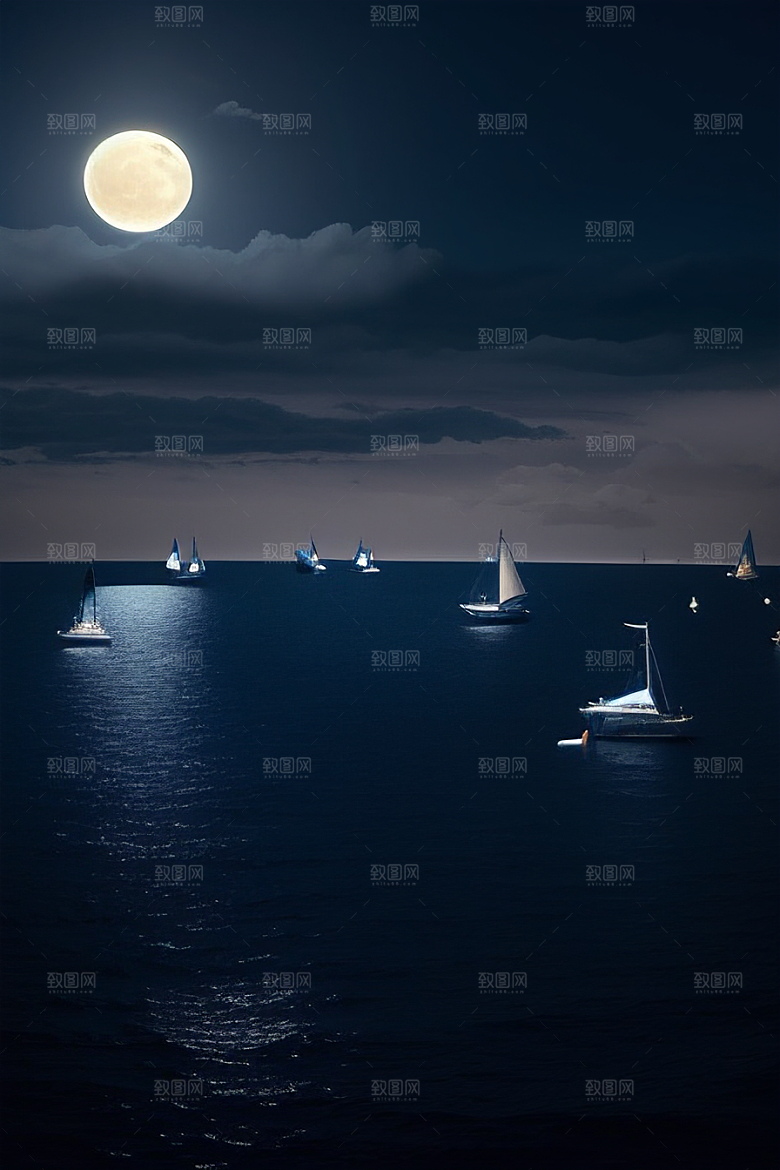 美丽的蓝色仙境画面