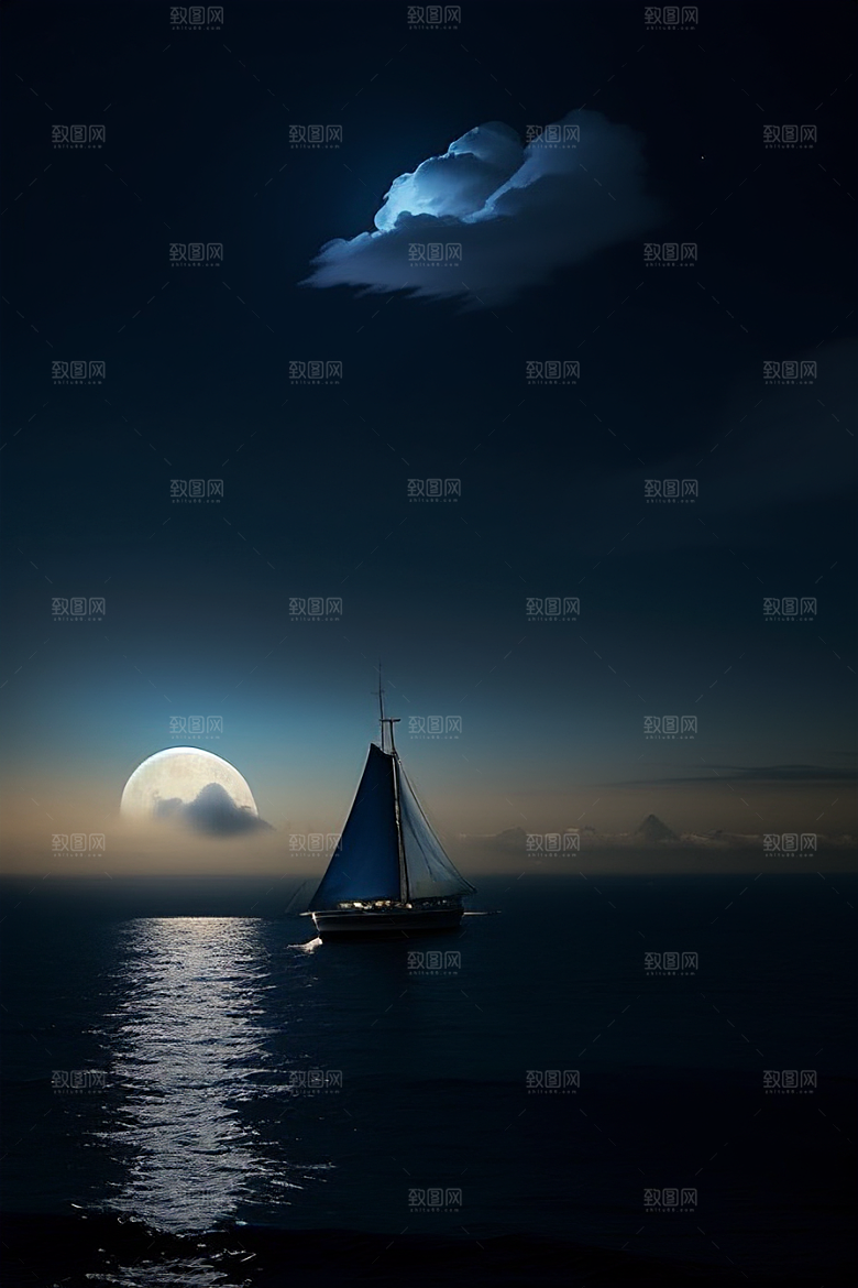 美丽的蓝色仙境画面