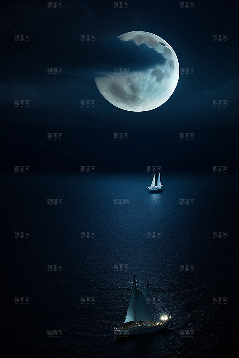 美丽的蓝色仙境画面