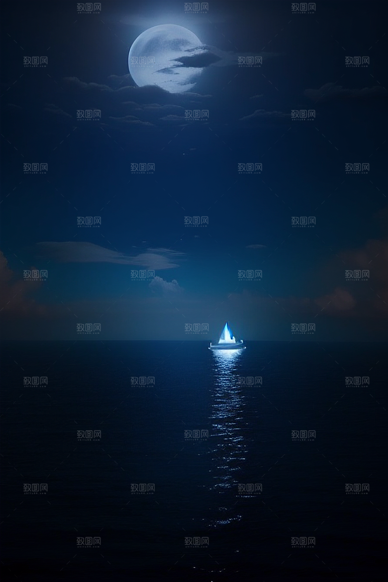 美丽的蓝色仙境画面