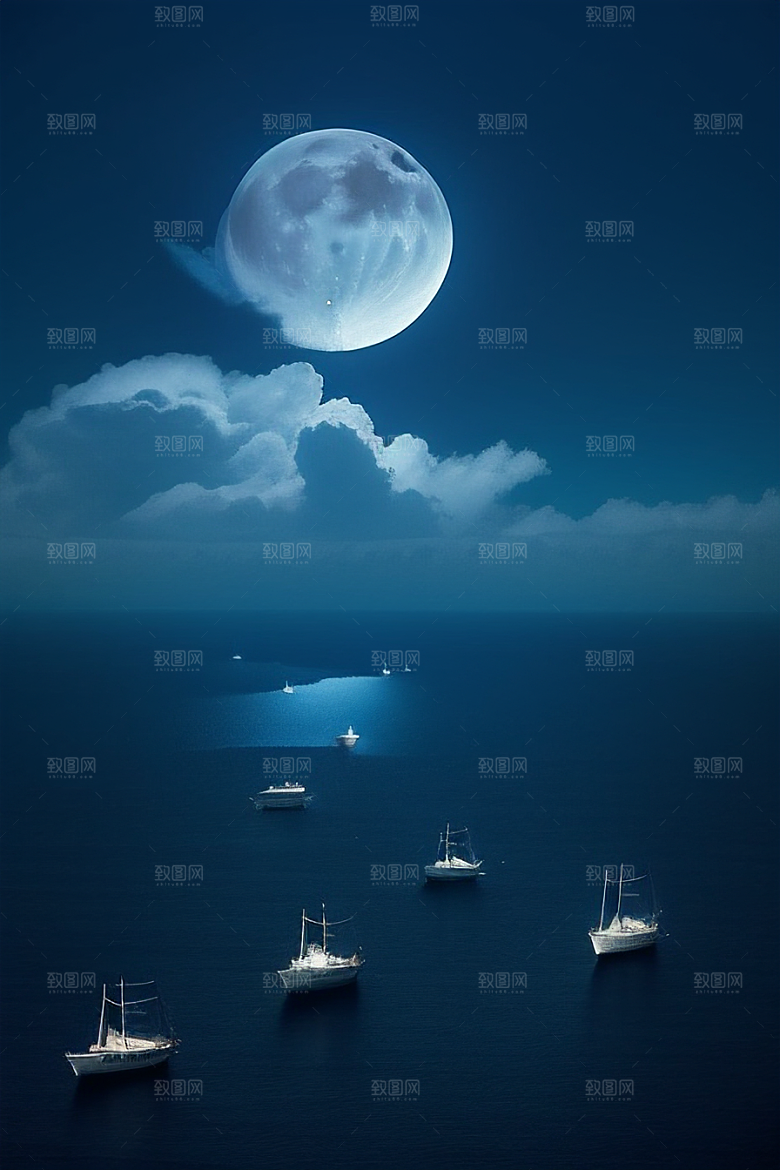美丽的蓝色仙境画面