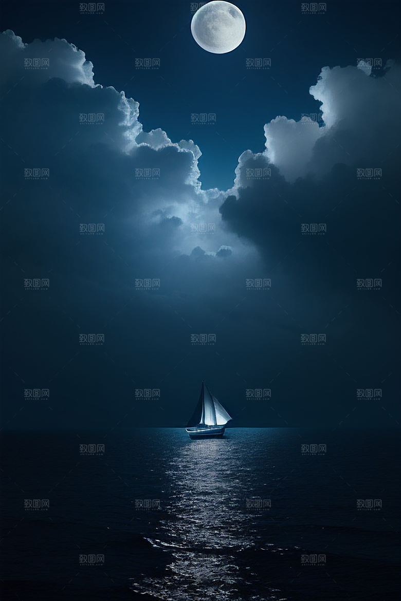 美丽的蓝色仙境画面