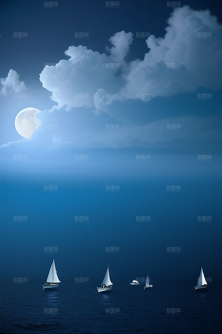 深海中的蓝色梦境