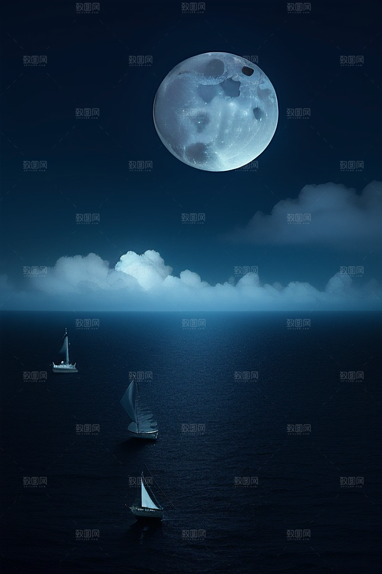 深海中的蓝色梦境