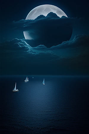 深海中的蓝色梦境