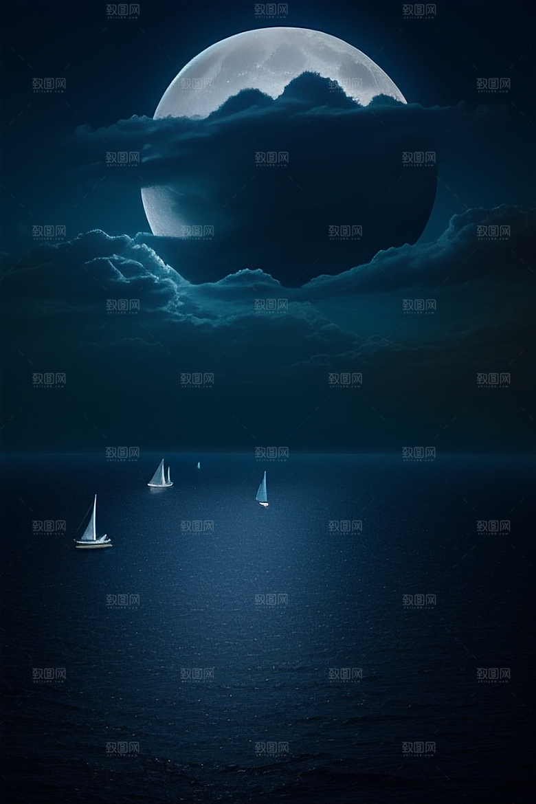 深海中的蓝色梦境