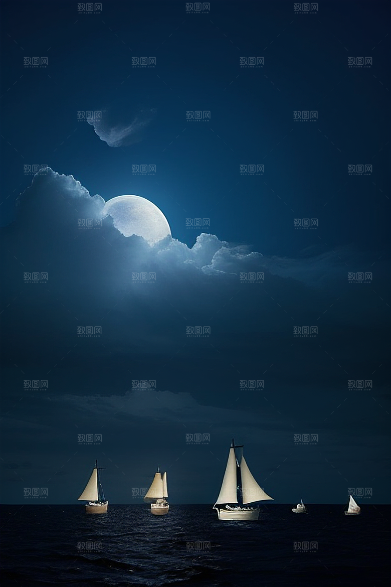 深海中的蓝色梦境