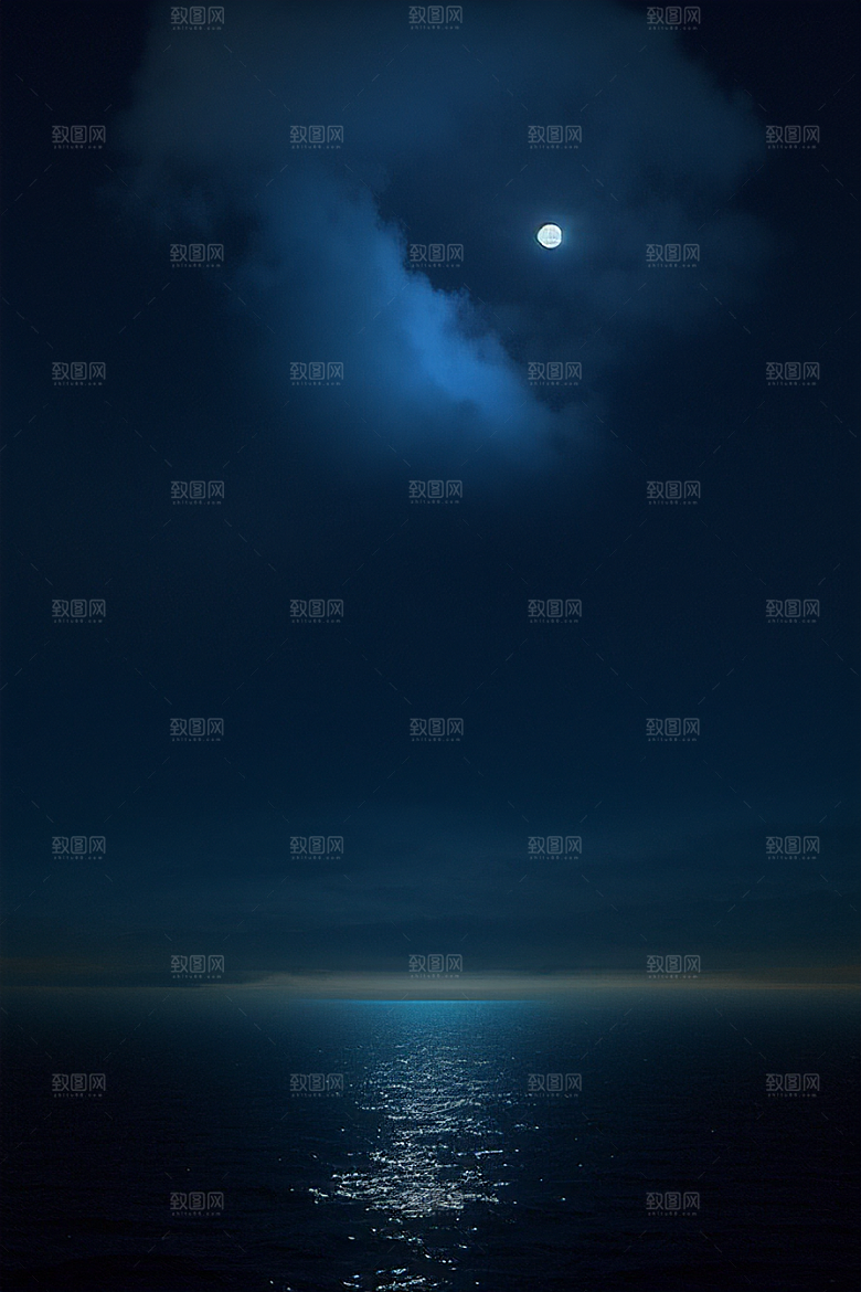 深海中的蓝色梦境
