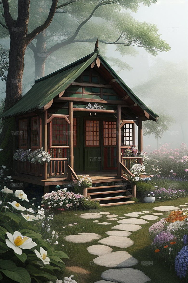 美丽童话小屋的梦幻之旅