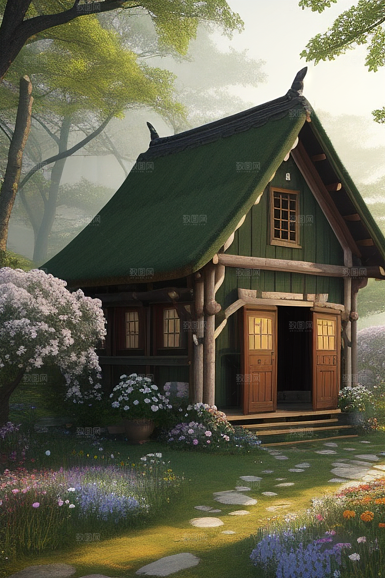 美丽童话小屋的梦幻之旅