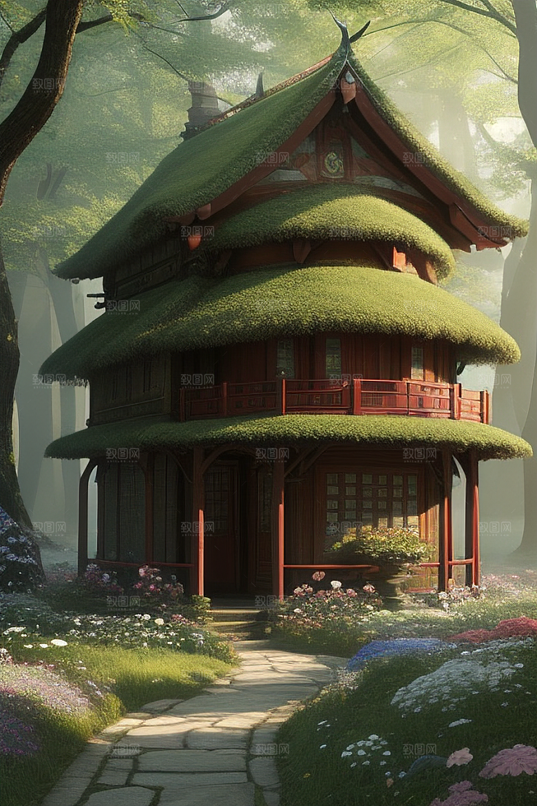 美丽童话小屋的梦幻之旅