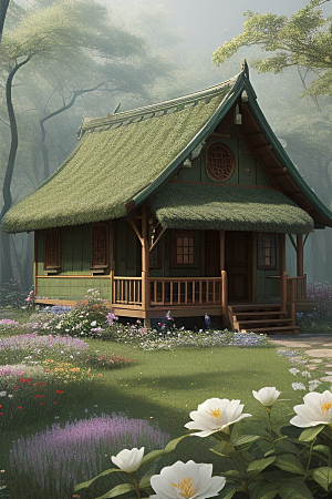 美丽童话小屋的梦幻之旅