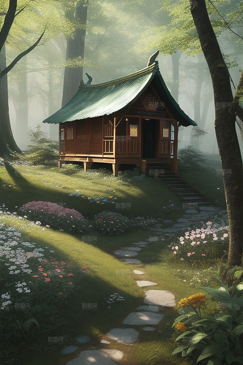 美丽童话小屋的梦幻之旅