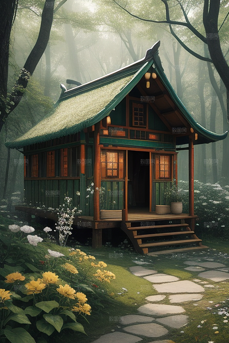 美丽童话小屋的梦幻之旅