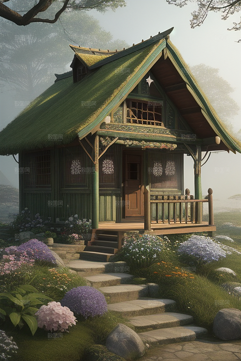 美丽童话小屋的梦幻之旅
