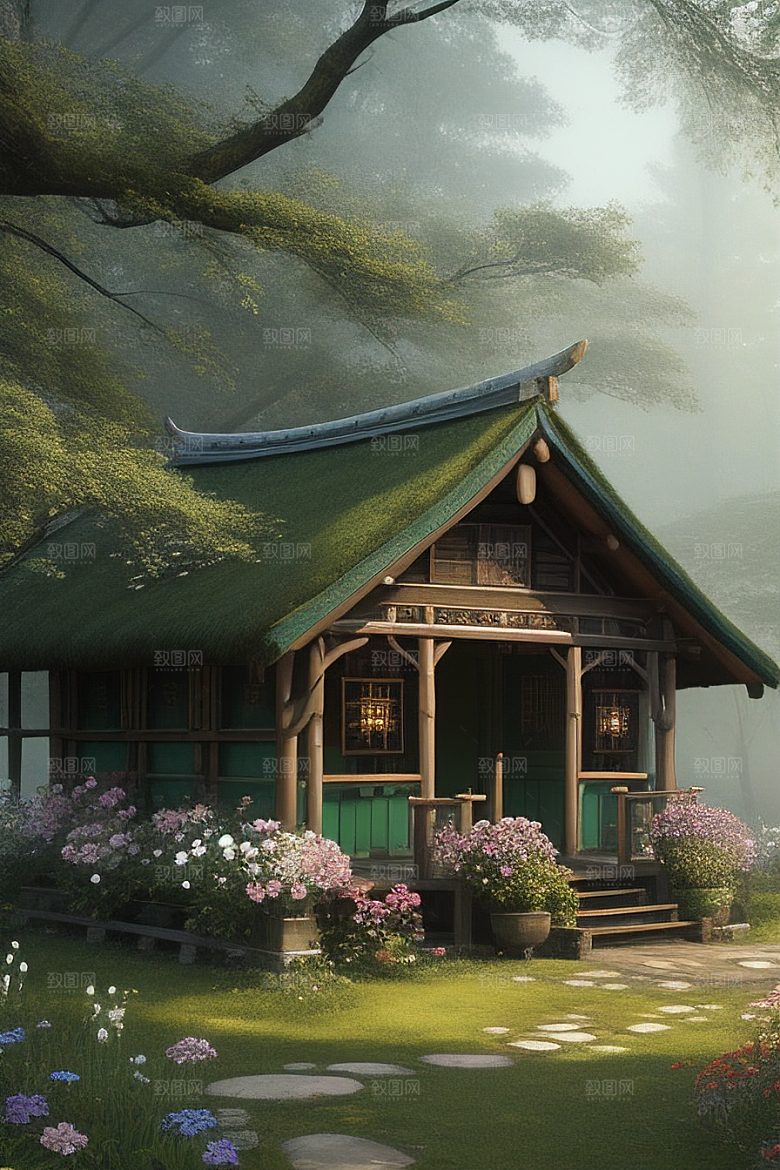 美丽童话小屋的梦幻之旅