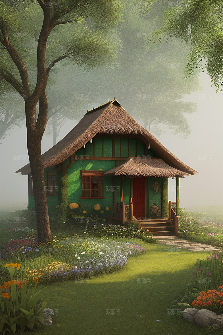 美丽童话小屋的梦幻之旅