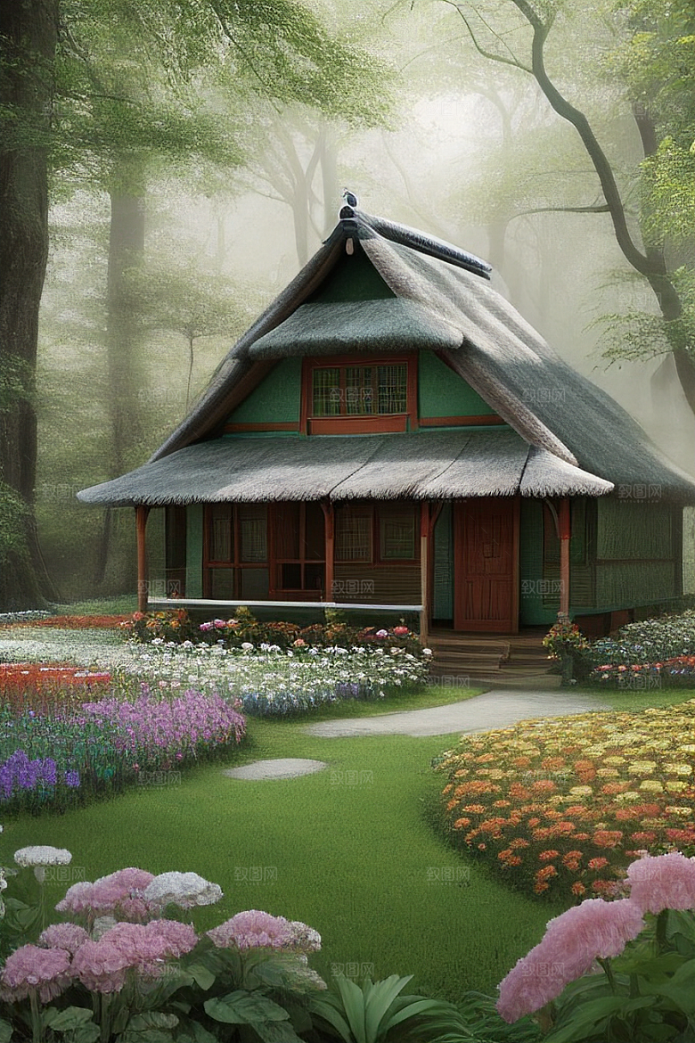 美丽童话小屋的梦幻之旅