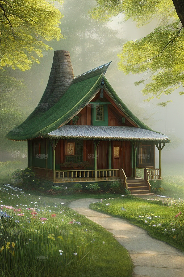 美丽童话小屋的梦幻之旅