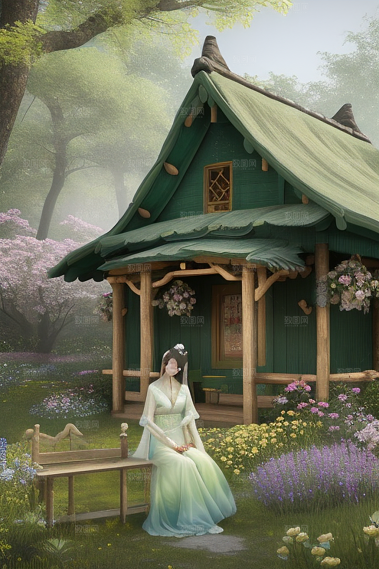 美丽童话小屋的梦幻之旅