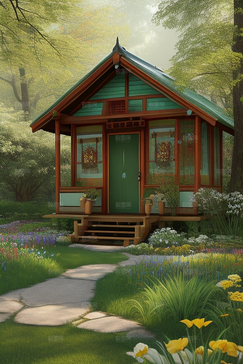 美丽童话小屋的梦幻之旅