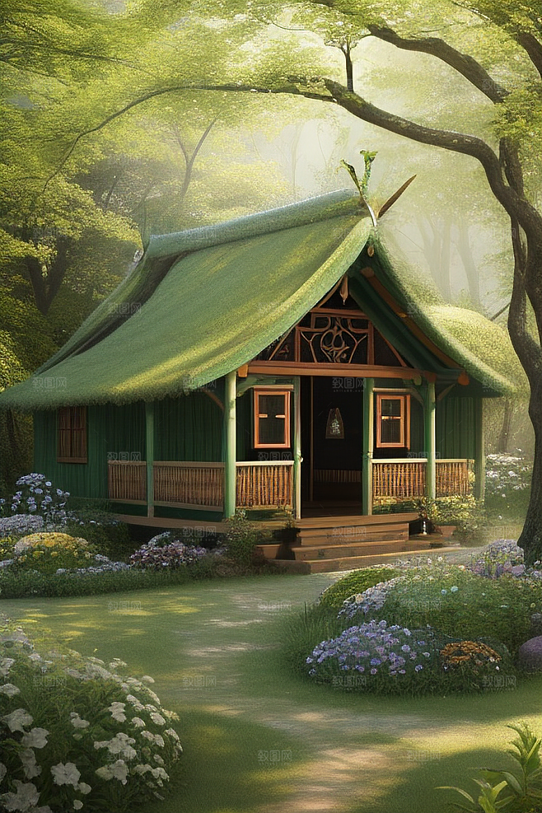 美丽童话小屋的梦幻之旅