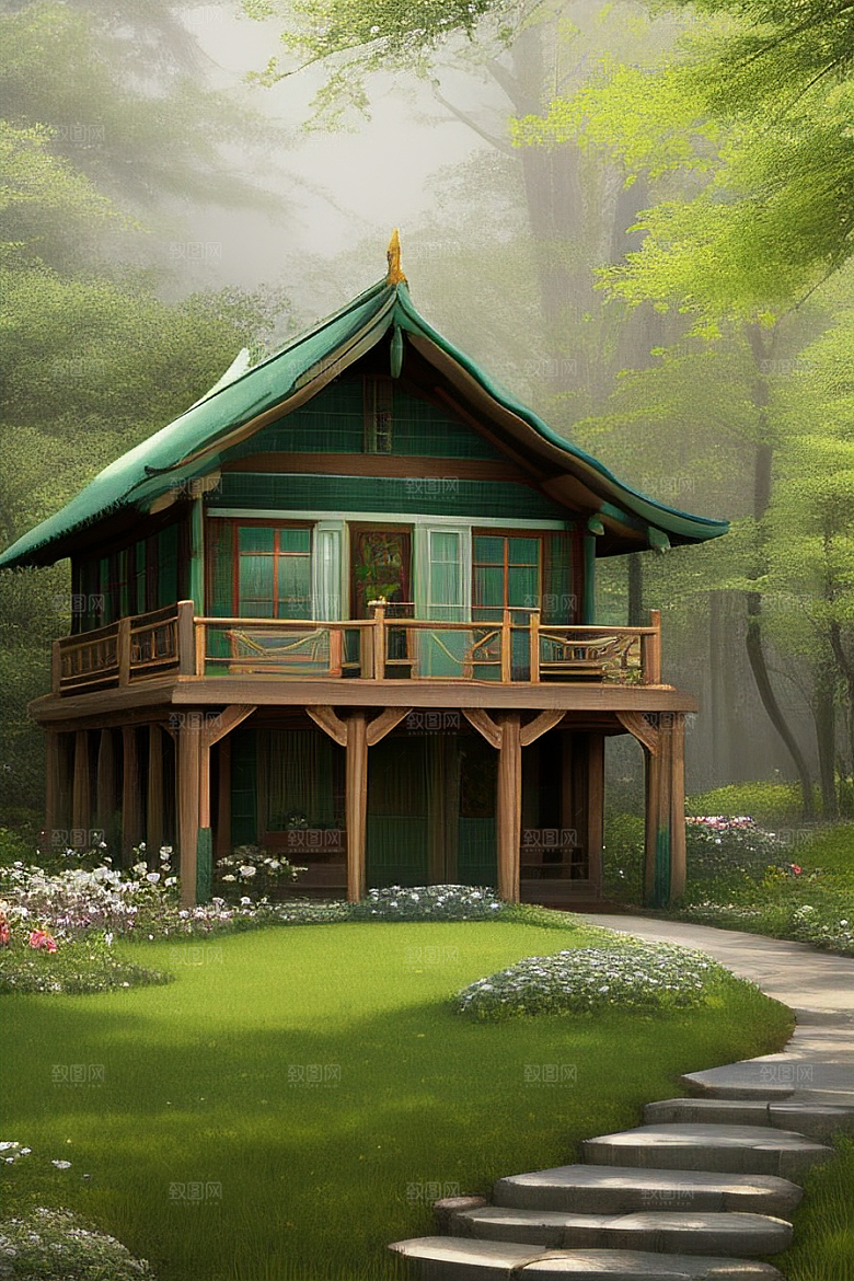 美丽童话小屋的梦幻之旅